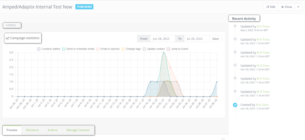 Managing Campaigns - Adaptix