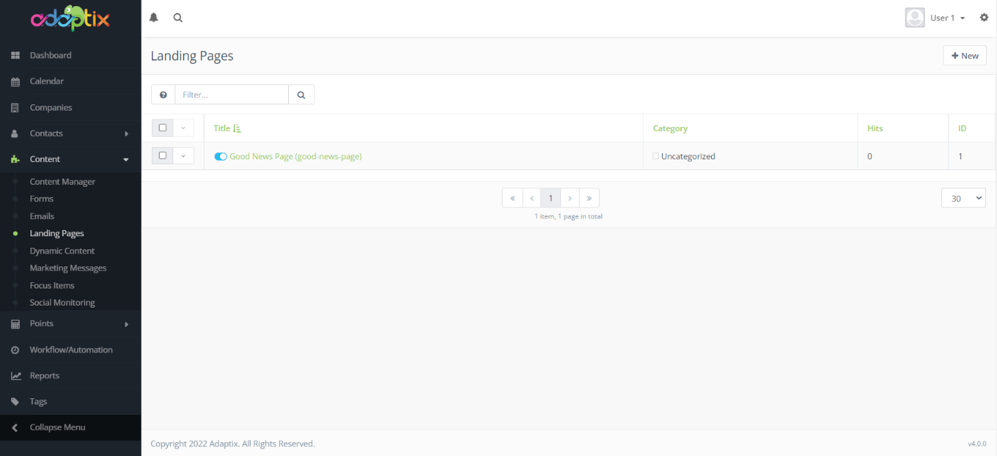Get started with Adaptix Landing Pages – Adaptix