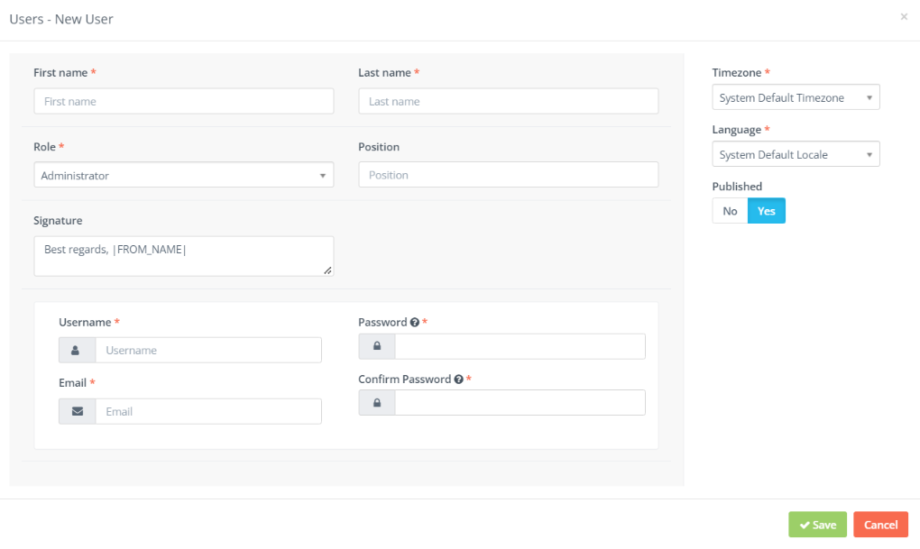 Adding and deleting account users – Adaptix
