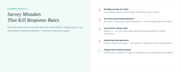 feedback survey common mistakes