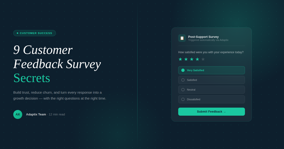 customer feedback surveys best practices