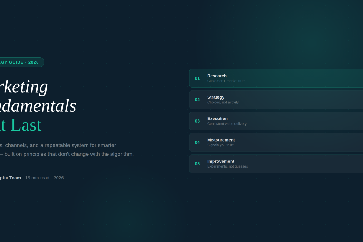 2026 Marketing Fundamentals: A Practical Guide to Strategy, Channels and Smarter Marketing